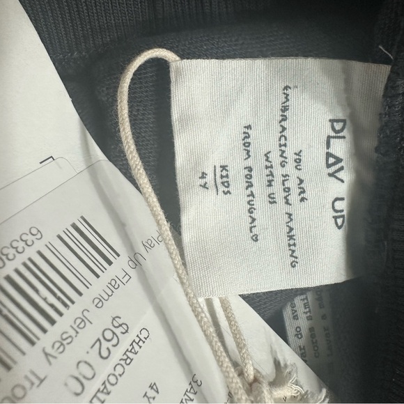 Play Up Jersey stitch trousers with wide hems | Organic Care Size 4Y - Picture 5 of 6